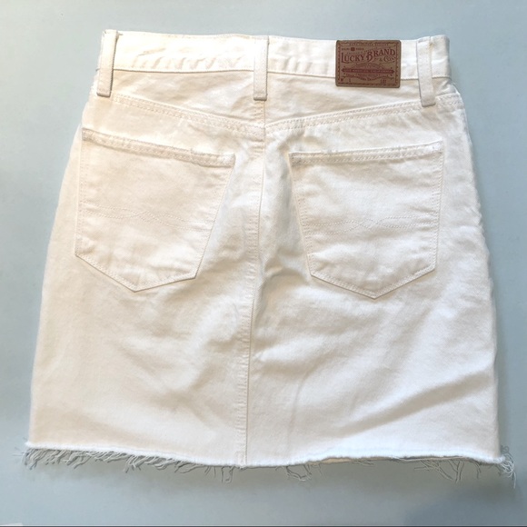 Lucky Brand White Jean Skirt - Picture 2 of 8